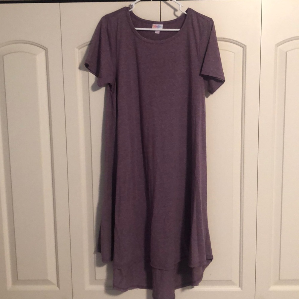 LulaRoe Medium Striped Purple Carly